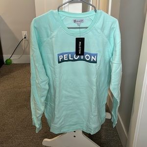 Peloton Teal Sweatshirt. New with Tags. Size Large.